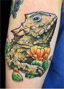 Single session tattoo example - nature inspired design