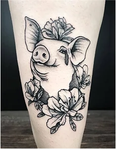 Single session tattoo example - vegan tattoo design